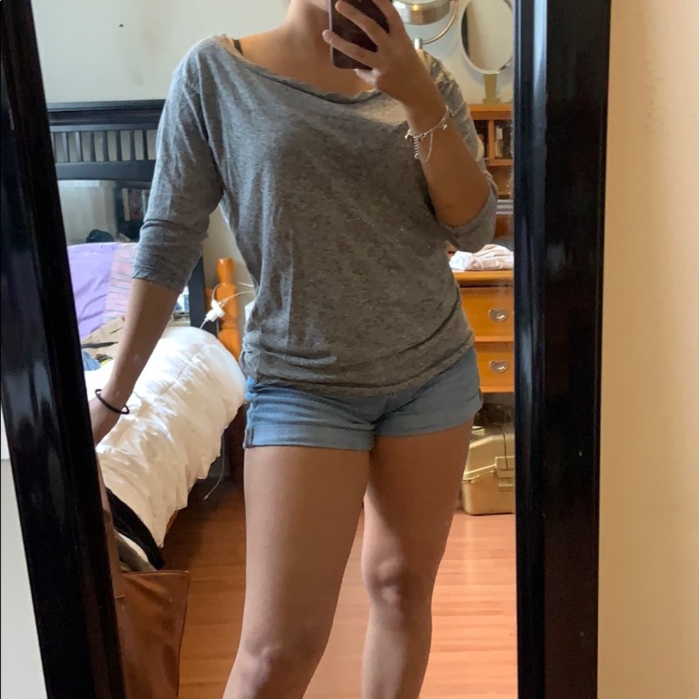 Gray shirt